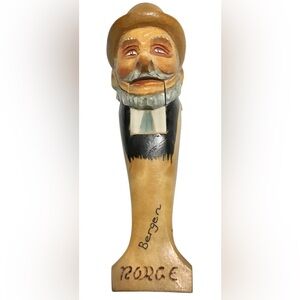 Vintage Norwegian Hand Carved Wood Nutcracker
